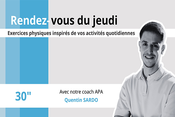 Exercices physiques inspirés de vos activités quotidiennes du 19 septembre 2024