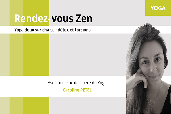 Yoga doux sur chaise détox et torsions