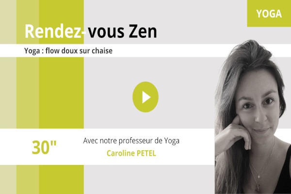 Yoga : flow doux sur chaise